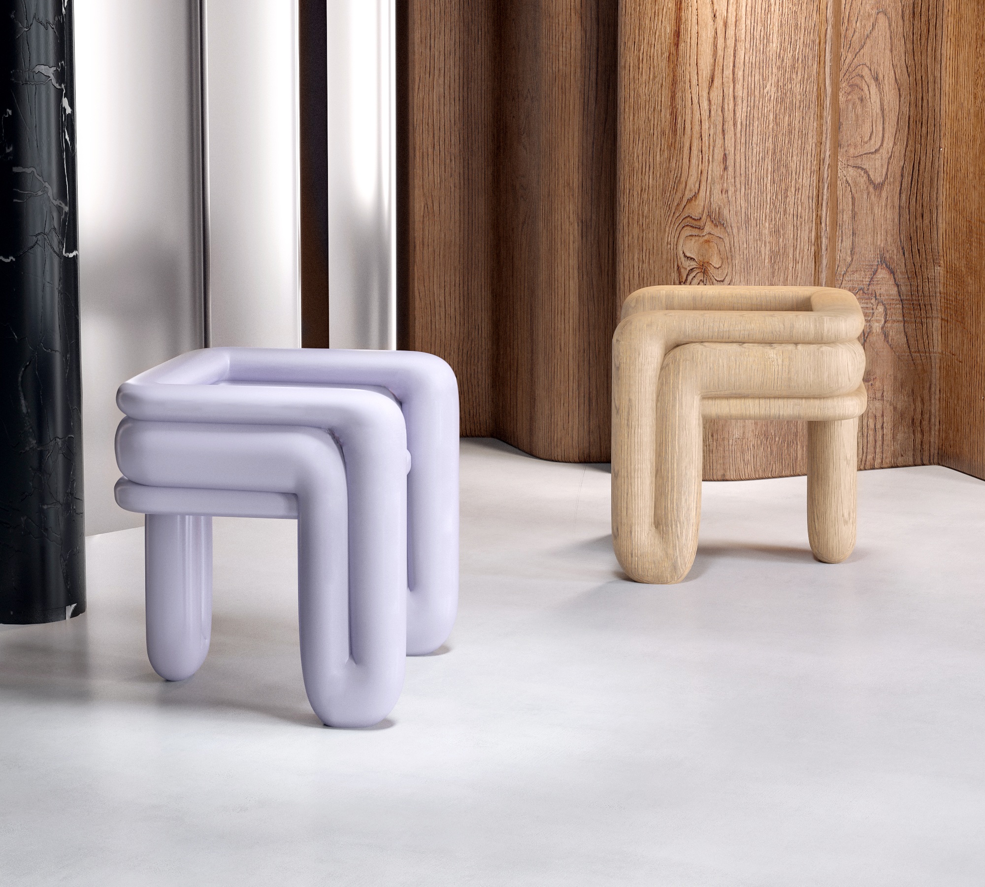 Enigma Wood Accent Chair by Alter Ego Studio 4