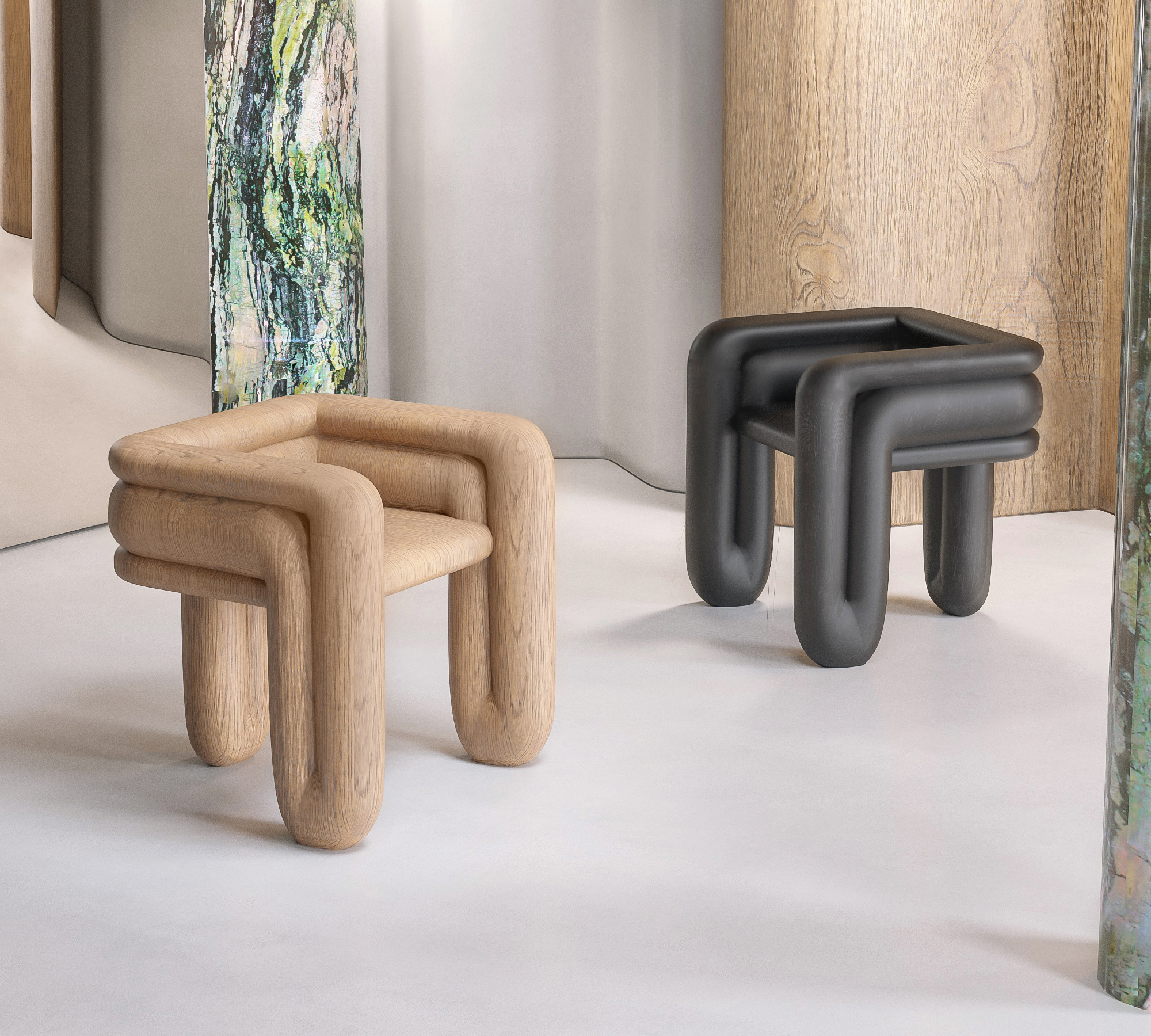 Enigma Wood Accent Chair by Alter Ego Studio 5
