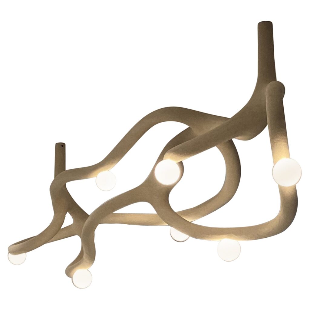 Fluid Limited Edition Blown Glass and Nylon Pendant Lamp by Hot Wire Extensions 1