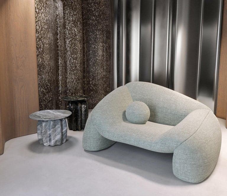 High Bolero Marble Accent Table by Alter Ego Studio 3