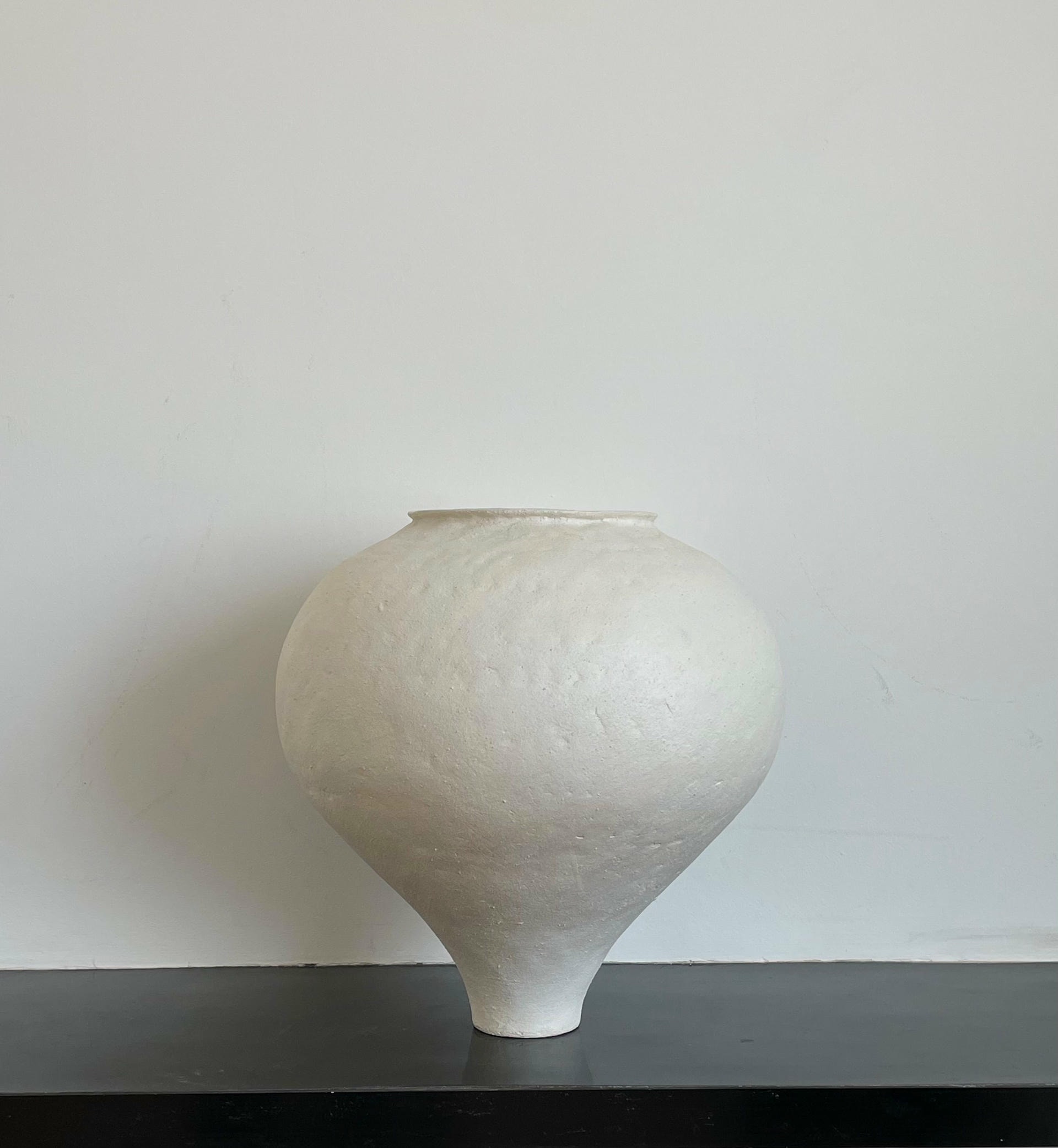 M Ceramic Vase in White Matte by Mathilde Martin 2