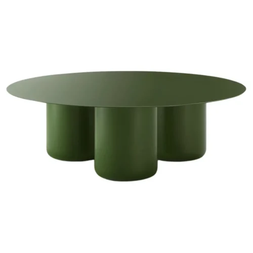 Olive Green Round Table by Coco Flip 1