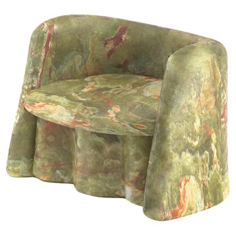 Plisse Marble Accent Chair by Alter Ego Studio 1