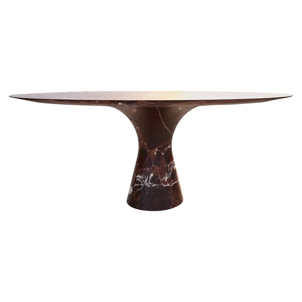Rosso Lepanto Refined Contemporary Marble Serving Plate 1