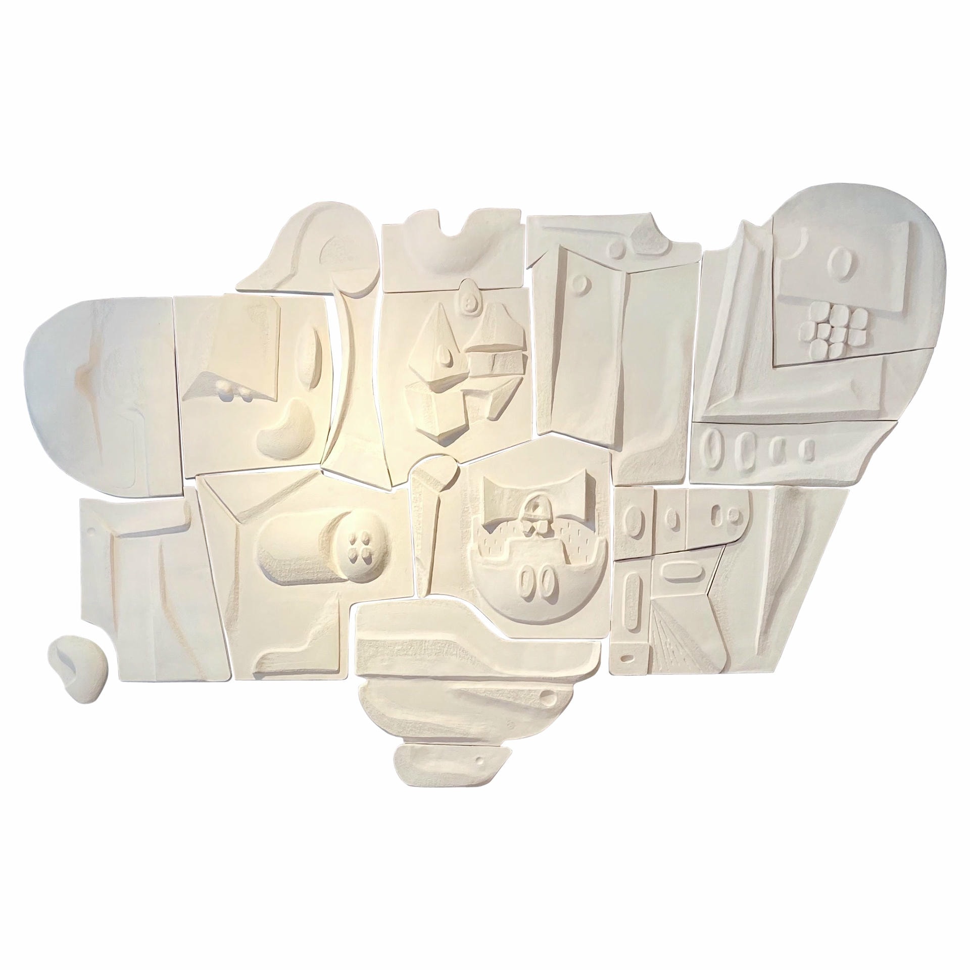 ST Tropez Mural by Olivia Cognet Ceramic Wall Sculpture Post Modern 1