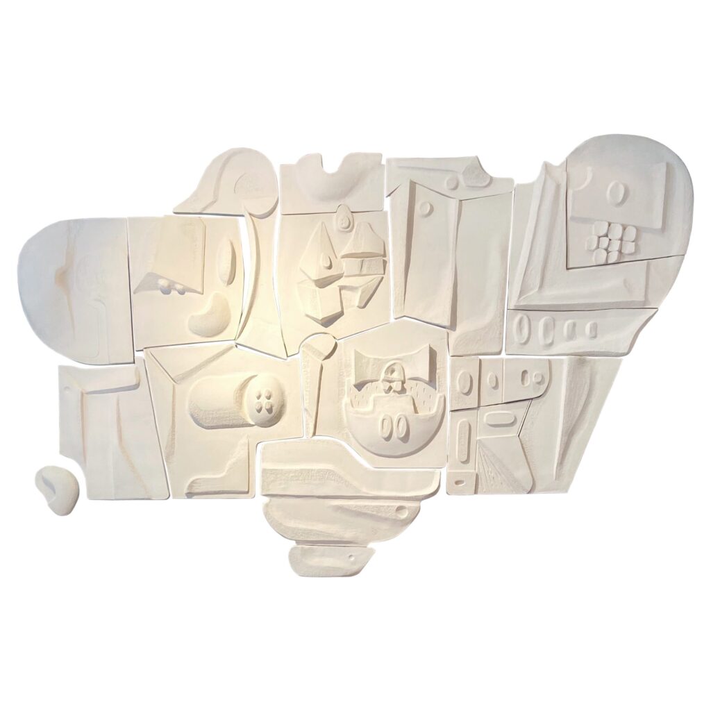 ST Tropez Mural by Olivia Cognet Ceramic Wall Sculpture Post Modern 1