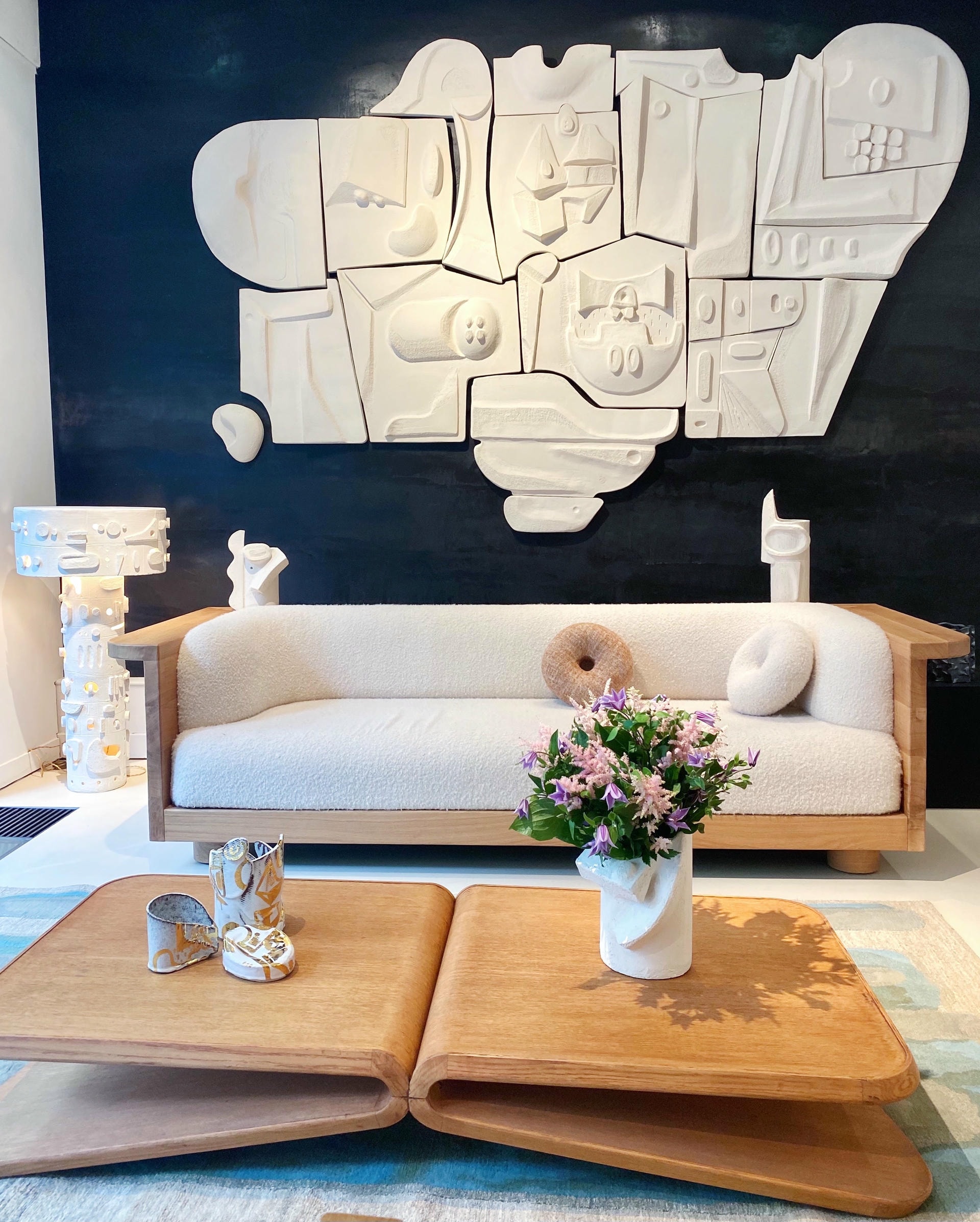 ST Tropez Mural by Olivia Cognet Ceramic Wall Sculpture Post Modern 2