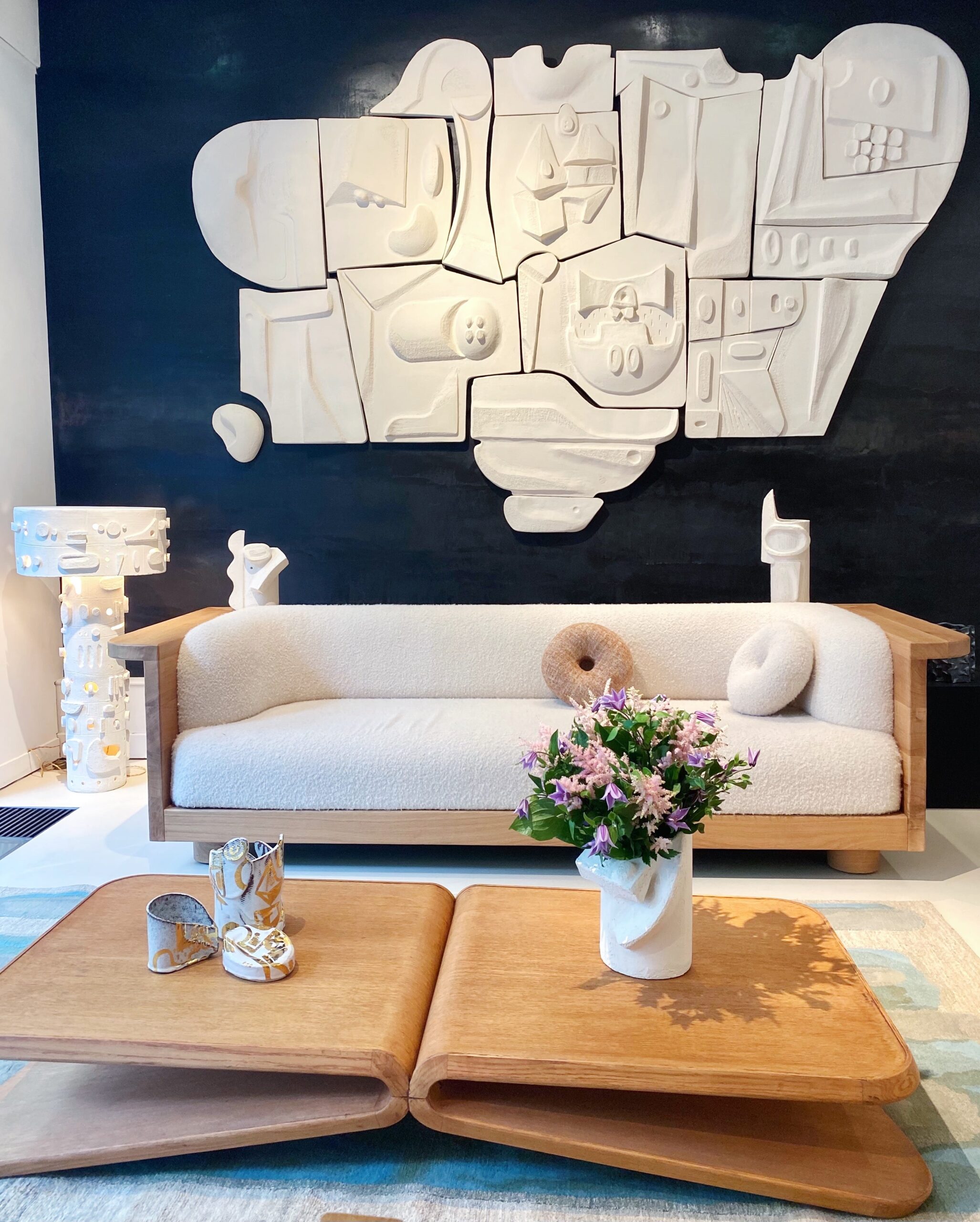 ST Tropez Mural by Olivia Cognet Ceramic Wall Sculpture Post Modern 2