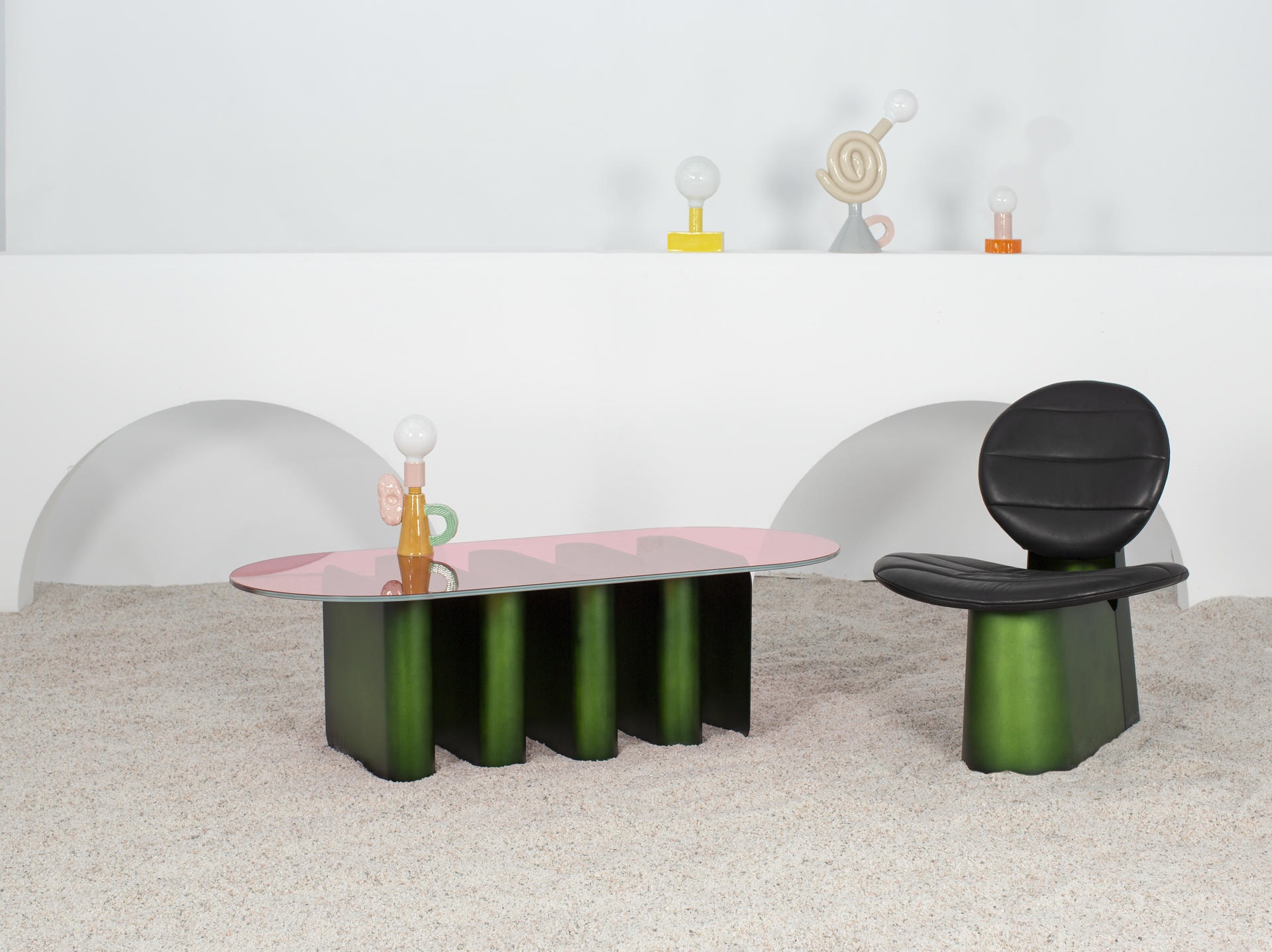 Tavolo2 Fango Green Dining Table by Pulpo 3