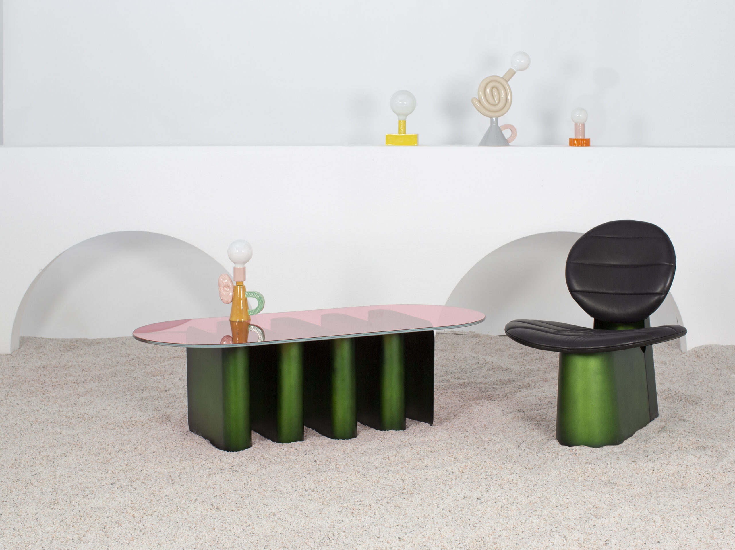 Tavolo2 Fango Green Dining Table by Pulpo 3