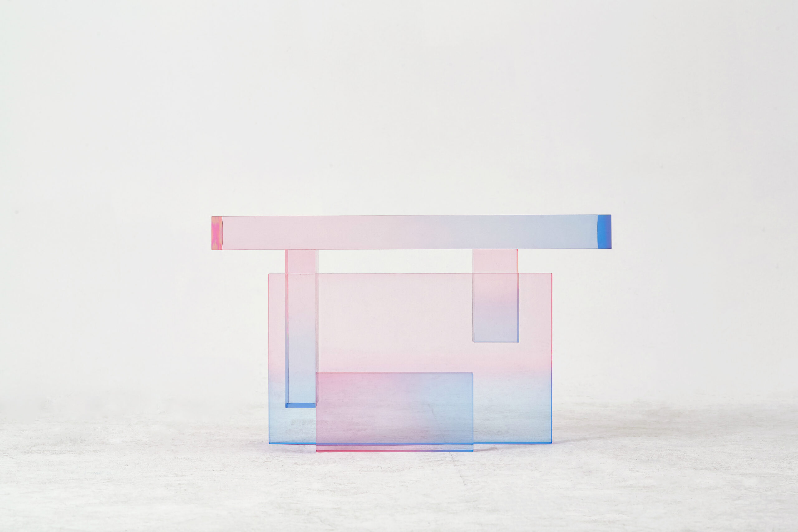 Tourmaline Gradient Sunset Crystal Contemporary Table 04 by Saerom Yoon 2