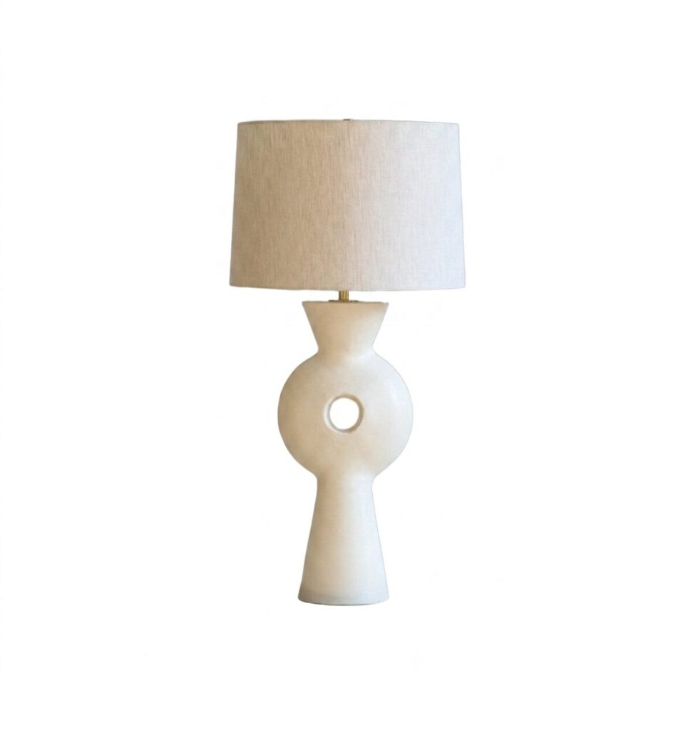 White Linus Table Lamp by Danny Kaplan Studio 1