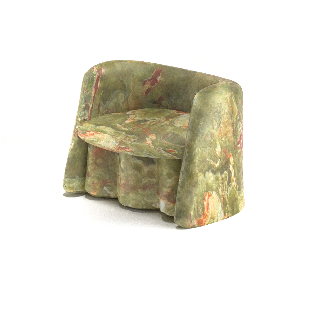 plisse green onyx