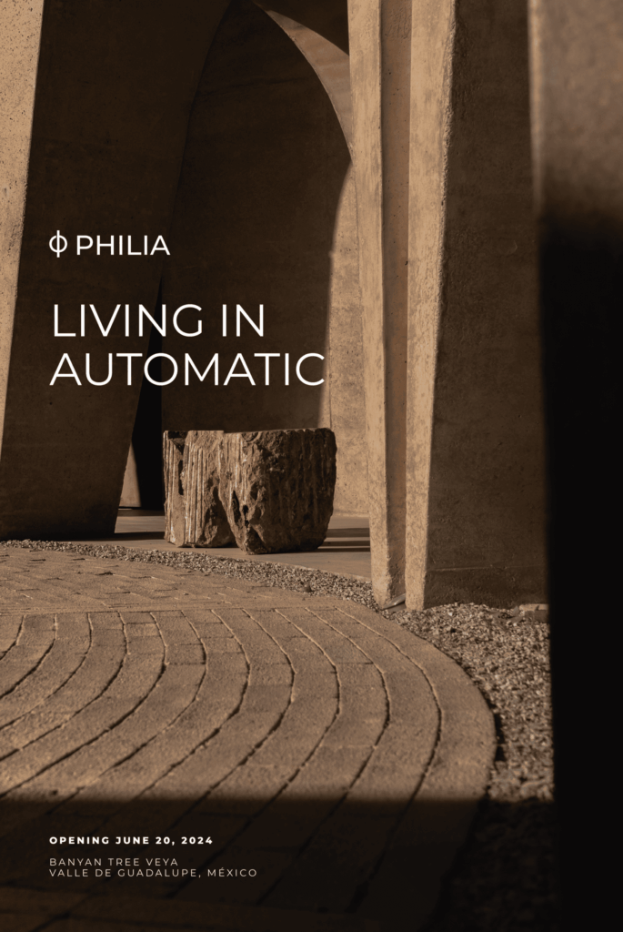 poster galerie philia living automatic valle guadalupe