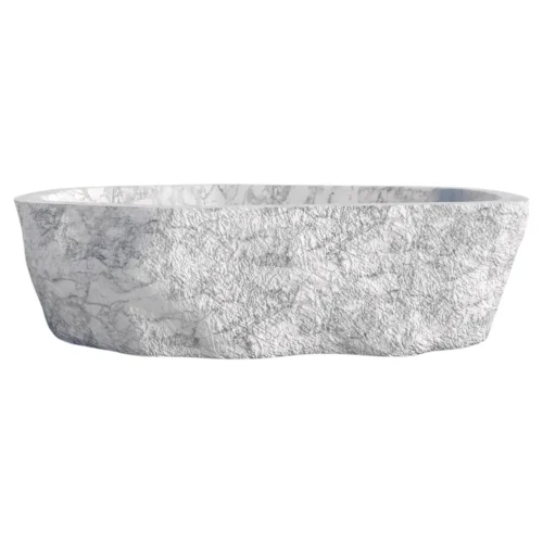 Baptiz White Marble Bath Tub by Andres Monnier 1