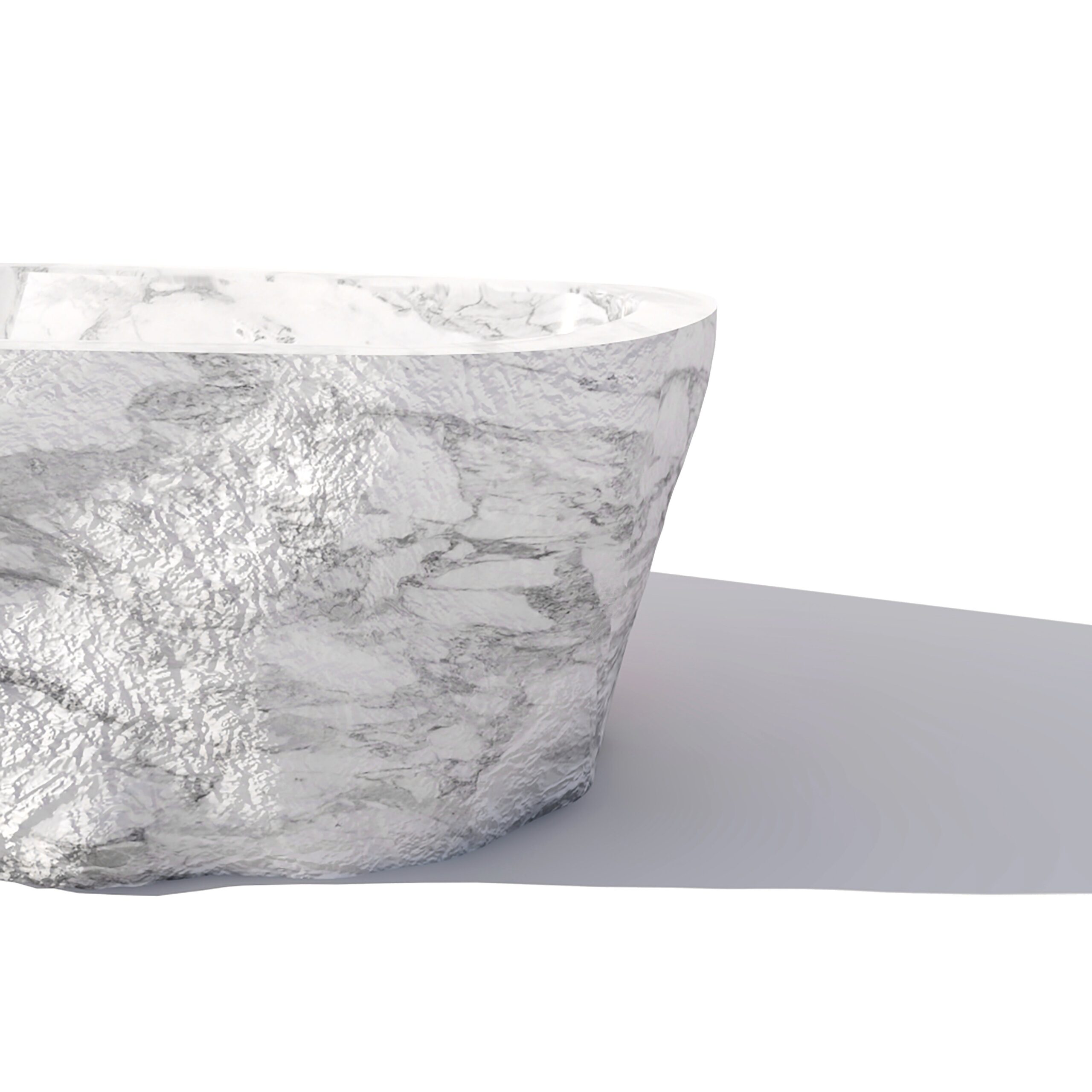 Baptiz White Marble Bath Tub by Andres Monnier 2