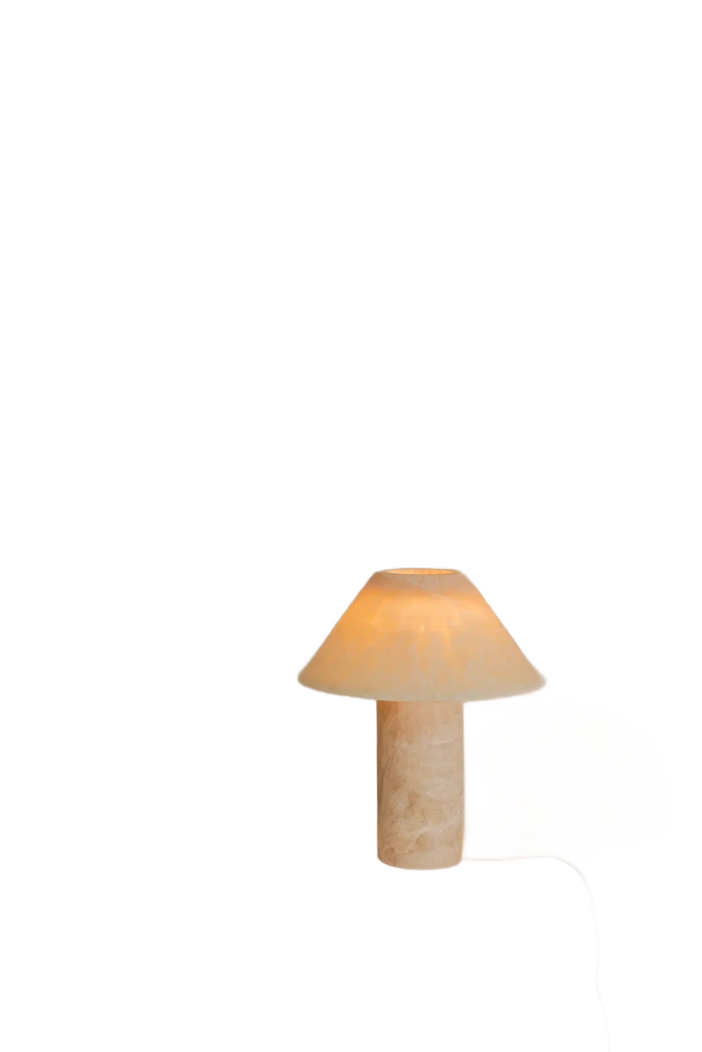 Contemporary Large Honey Onyx Pillar Lamp by Henry Wilson 1