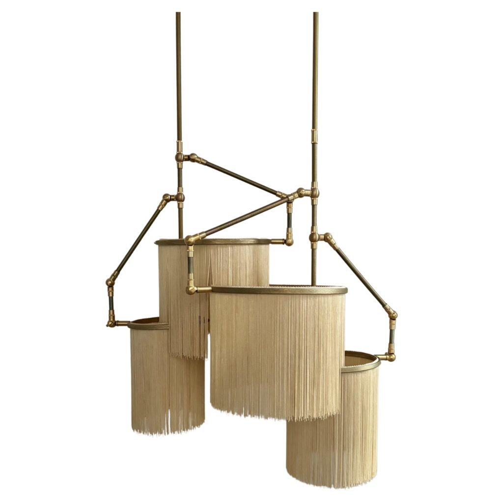 No 31 G Beige Uni Gold Color Contemporary Art Pendant Lamp Sander Bottinga 1