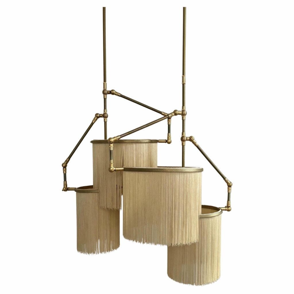 No 31 G Beige Uni Gold Color Contemporary Art Pendant Lamp Sander Bottinga