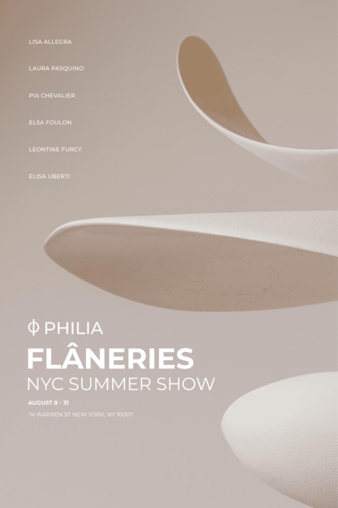 poster galerie philia flaneries nyc summer show new york