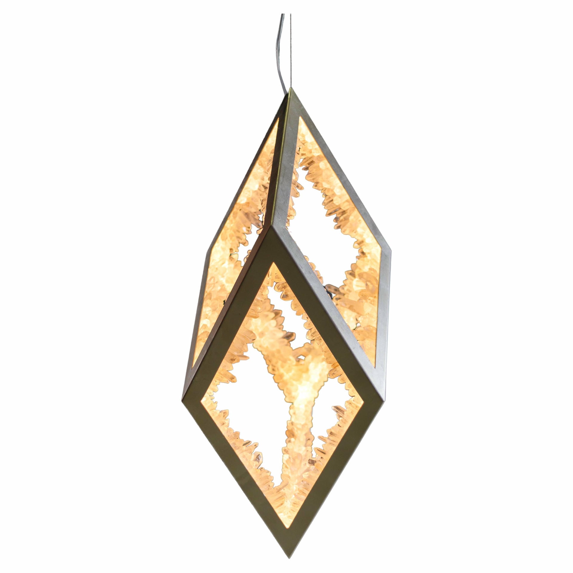 Medium Three Dimensional Natural Quartz Crystal Light by Christopher Boots 1