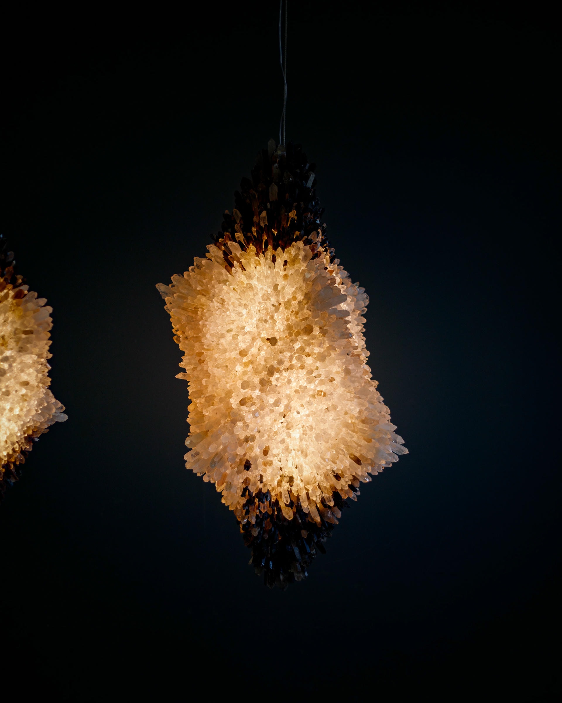 Organic Gradient Cluster of Crystal Medium Pendant Light by Christopher Boots 4