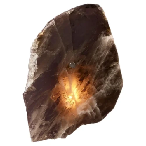 Petra I Mono Smoky Quartz Sconce by Christopher Boots 1