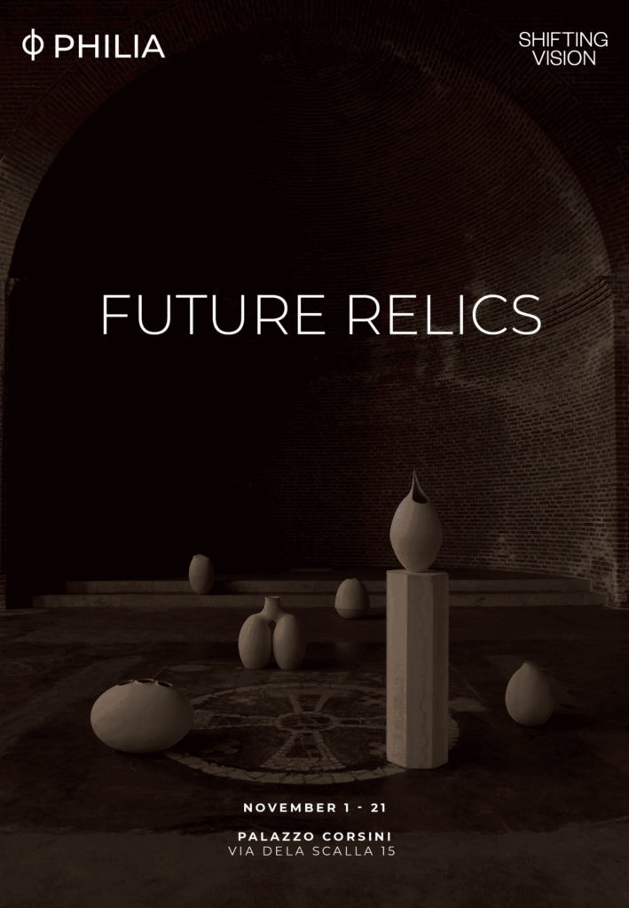 poster galerie philia future relics florence