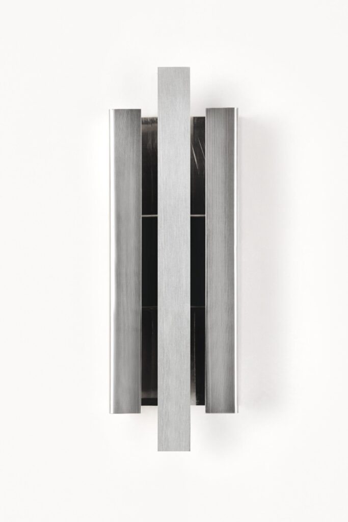 Contemporary Brushed Aluminium Silver Light Sculpture by Marie Jeunet 1