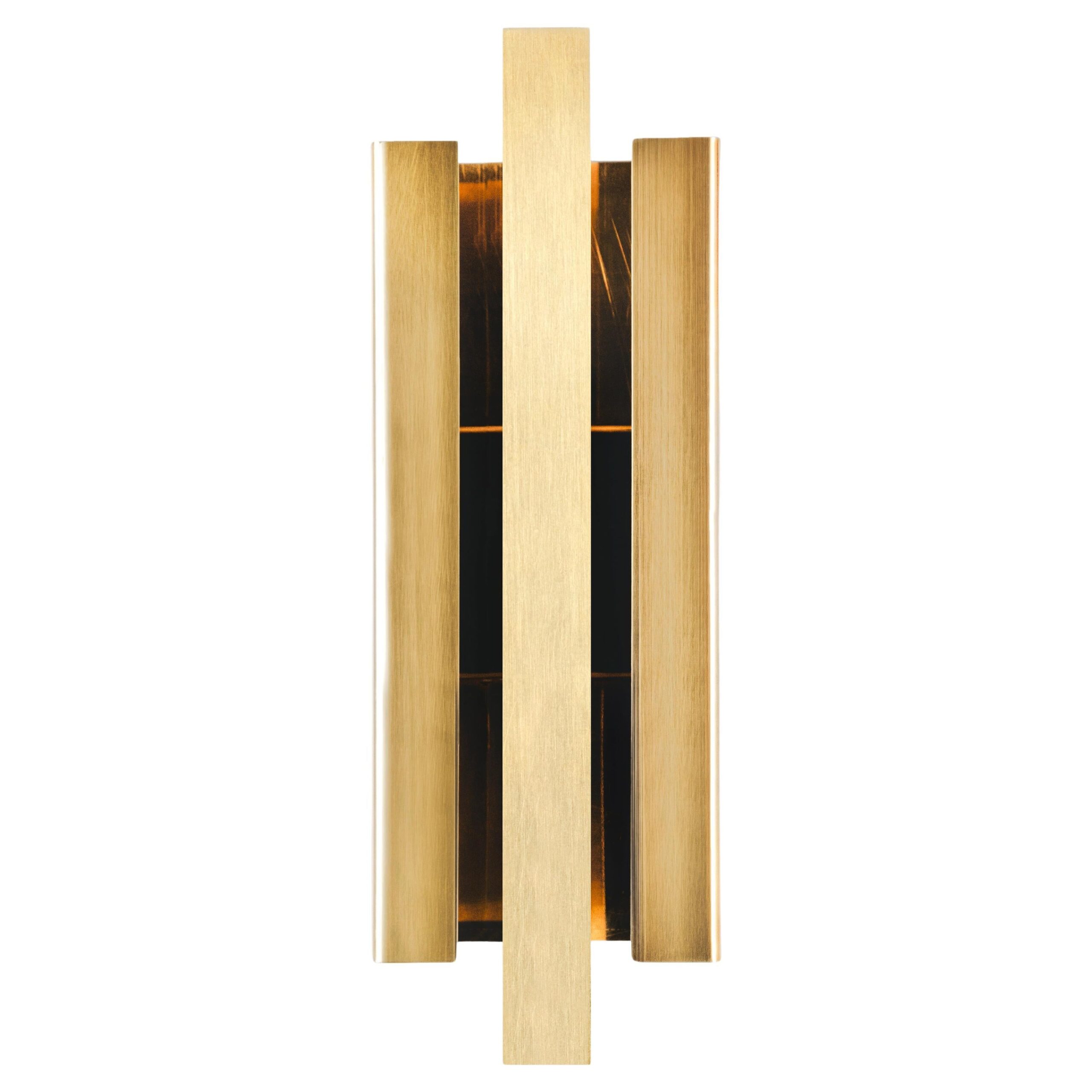 Contemporary Brushed Brass Gold Light Sculpture by Marie Jeunet 1