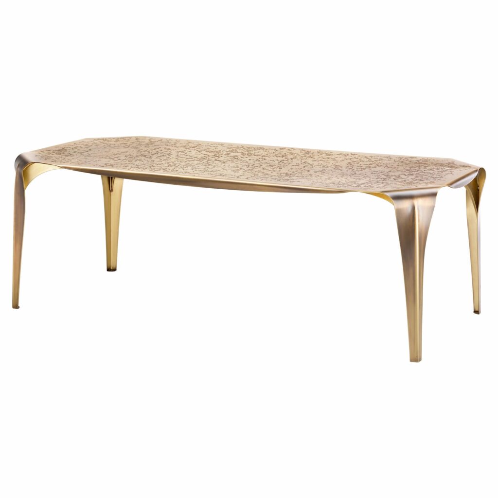 Convivium Dining Table by De Castelli Brass Post Modern Design 1
