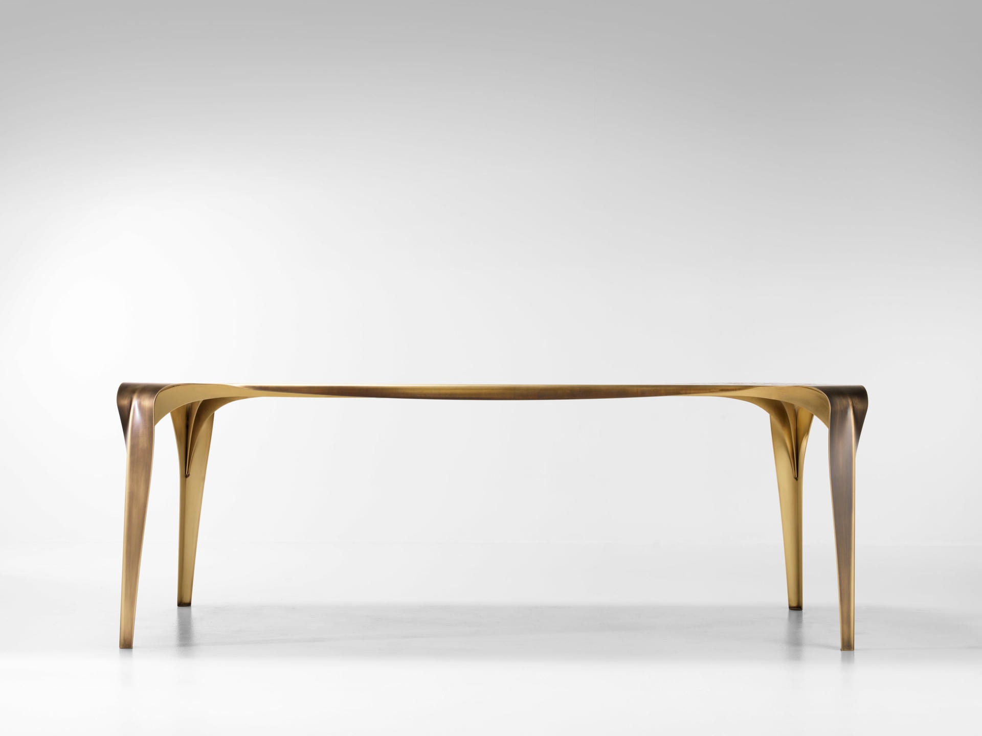 Convivium Dining Table by De Castelli Brass Post Modern Design 3