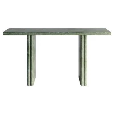 Jacques Pine Green Bird's Eye Maple Console Table by Fred and Juul