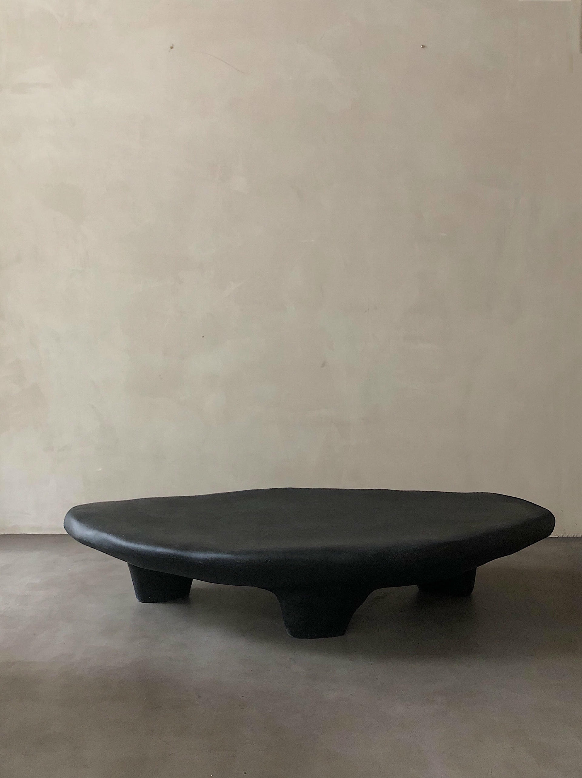Organic Form Small Tripod Black Fiberglass Coffee Table by kar 3