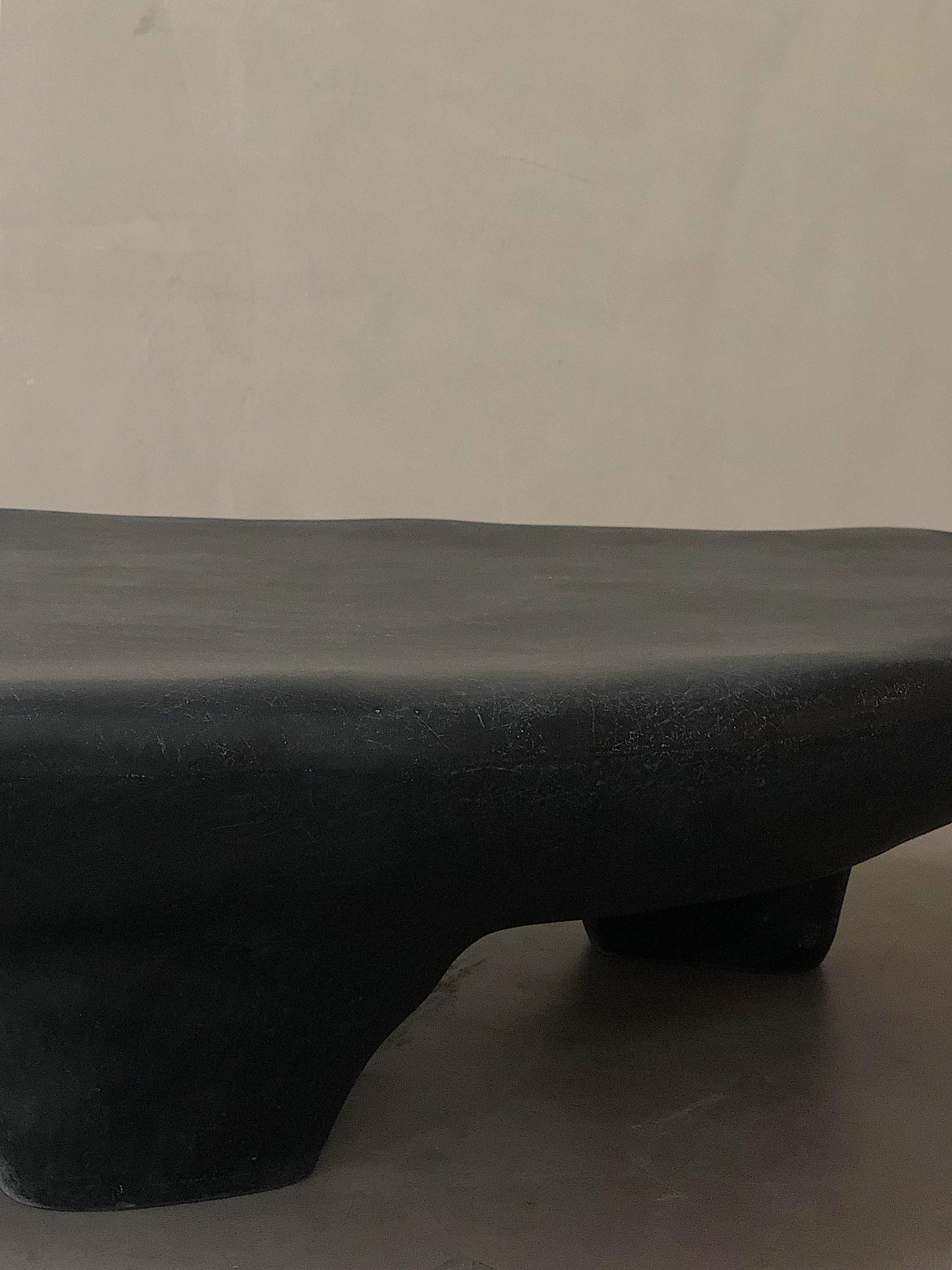 Organic Form Small Tripod Black Fiberglass Coffee Table by kar 6