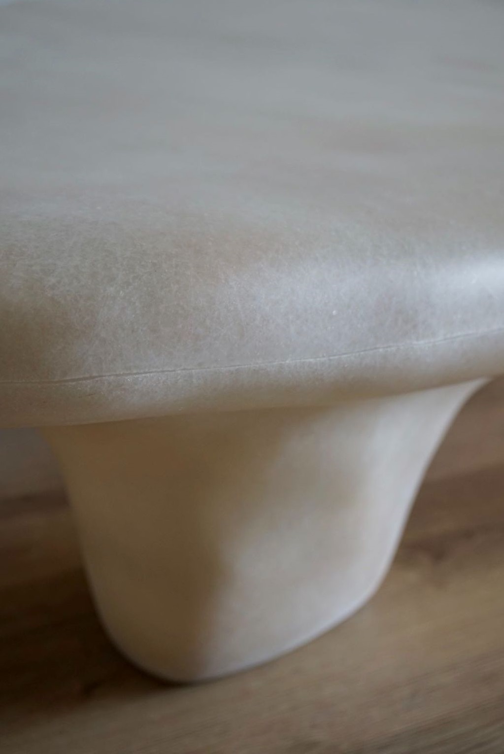 Small White Tripod Coffee Table by kar 7
