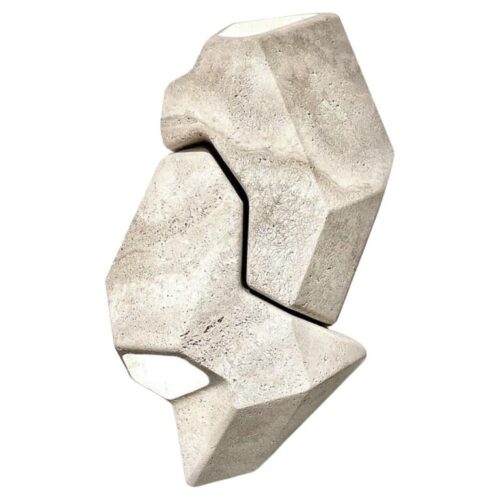 Coba Travertine Wall Sconce by Michel Amar 0
