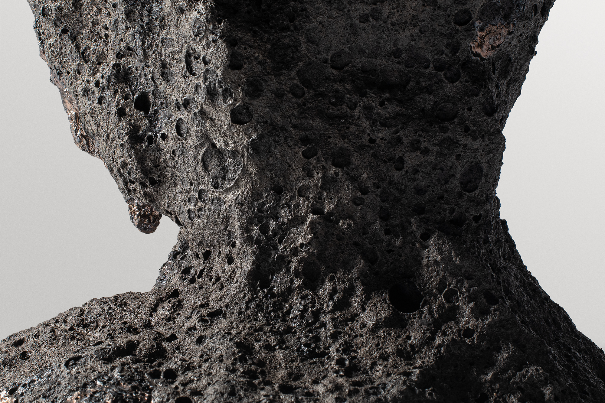 Inspired from Earth’s Origins, Organic Form Clay Sculptural Vase by Niclas Wolf 4