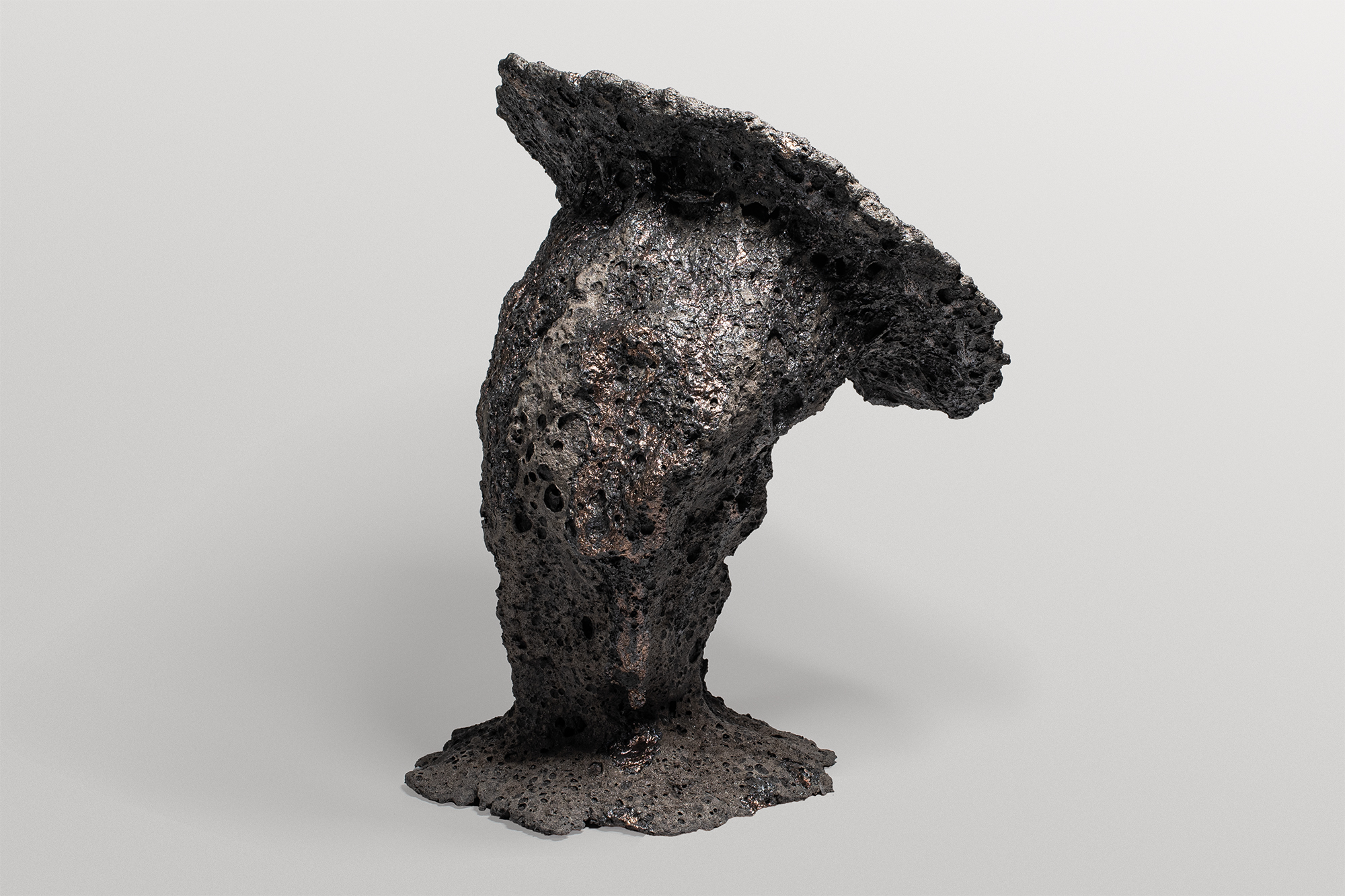 Inspired from Earth’s Origins, Organic Form Clay Sculptural Vase by Niclas Wolf 5