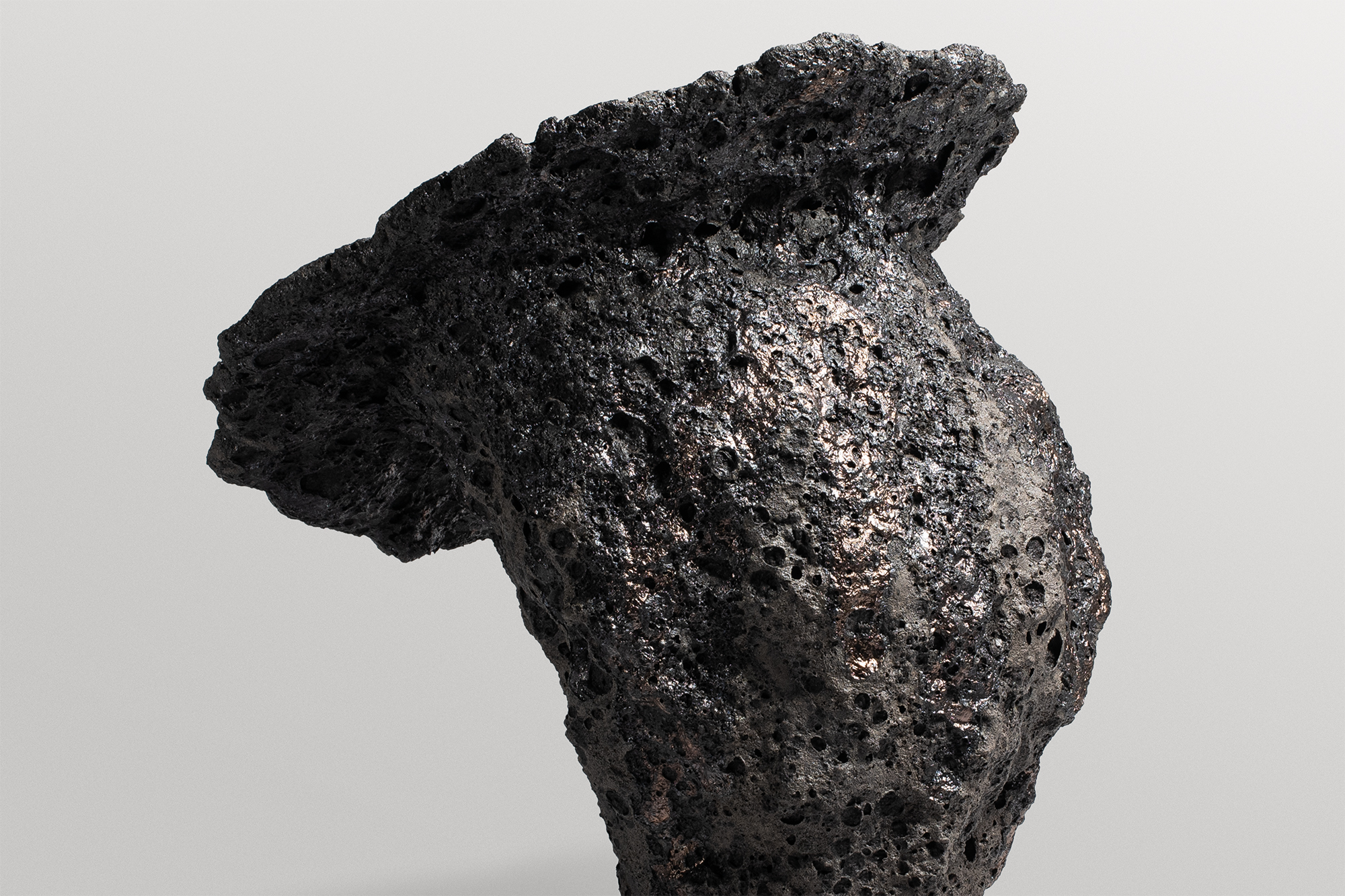Inspired from Earth’s Origins, Organic Form Clay Sculptural Vase by Niclas Wolf 6