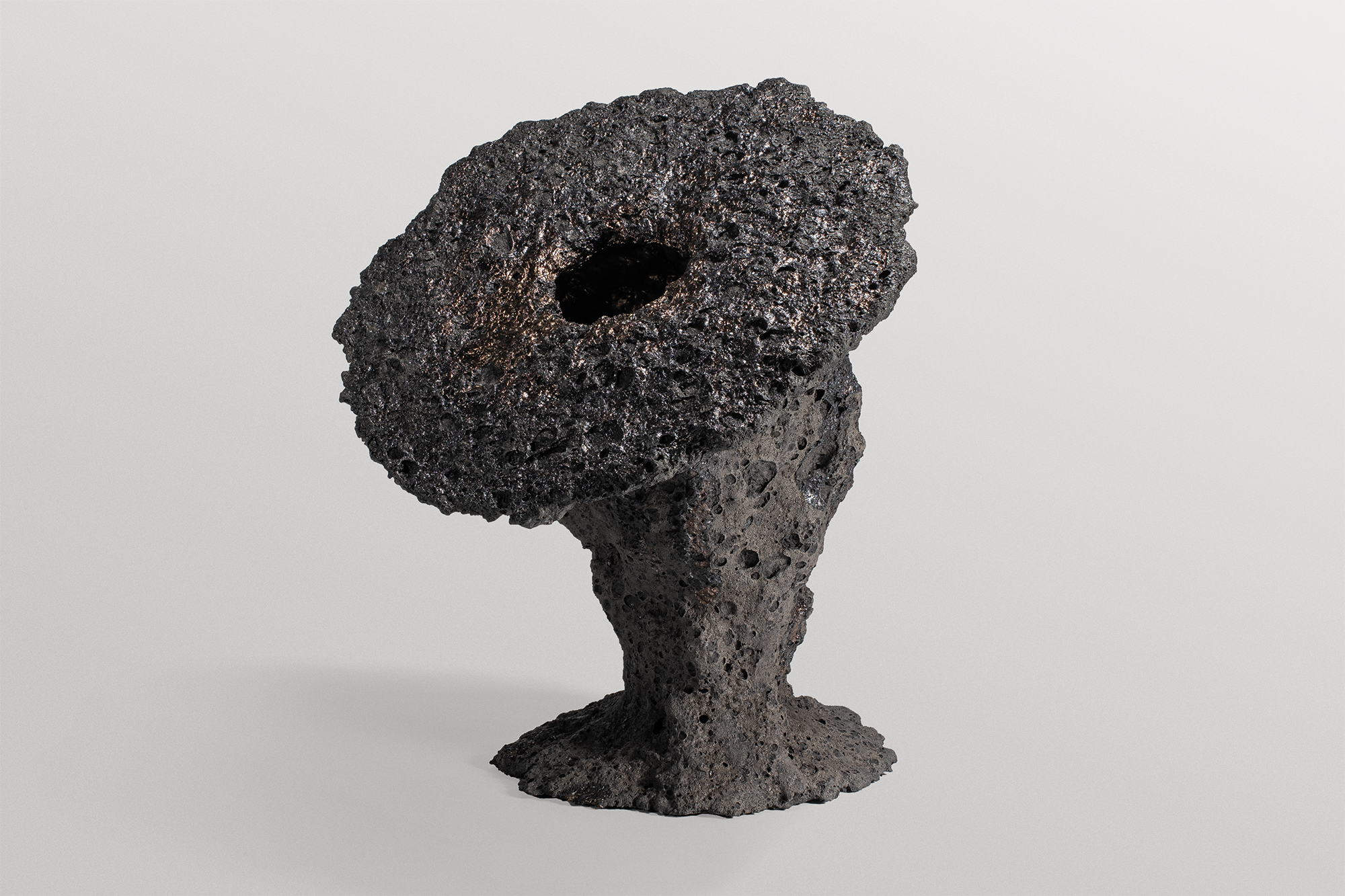 Inspired from Earth’s Origins, Organic Form Clay Sculptural Vase by Niclas Wolf 8