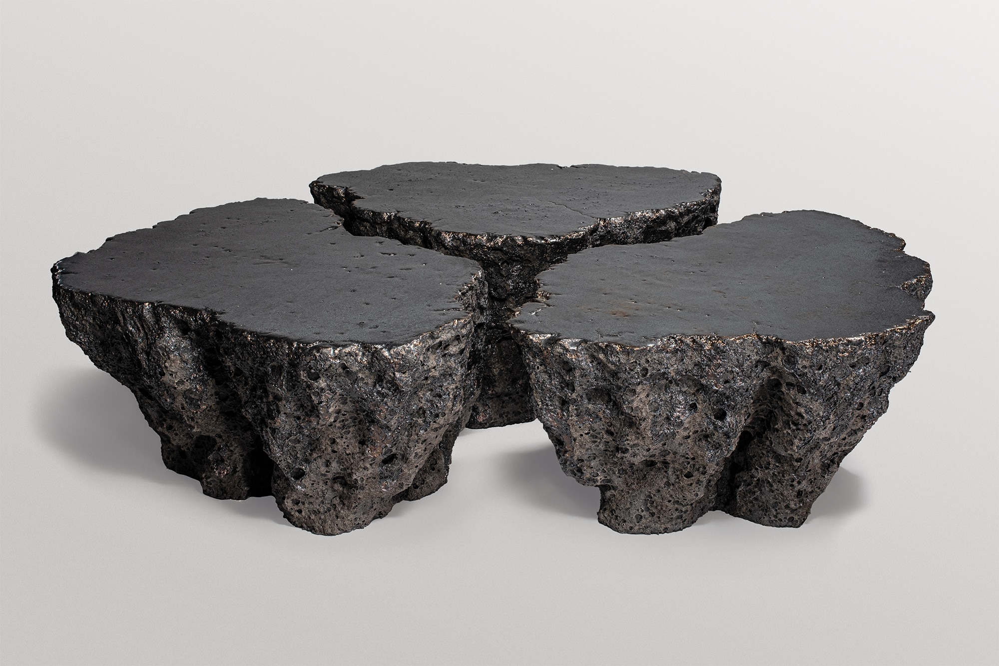 Set Of 3 Geoprimitive 137 Coffee Tables by Niclas Wolf 2