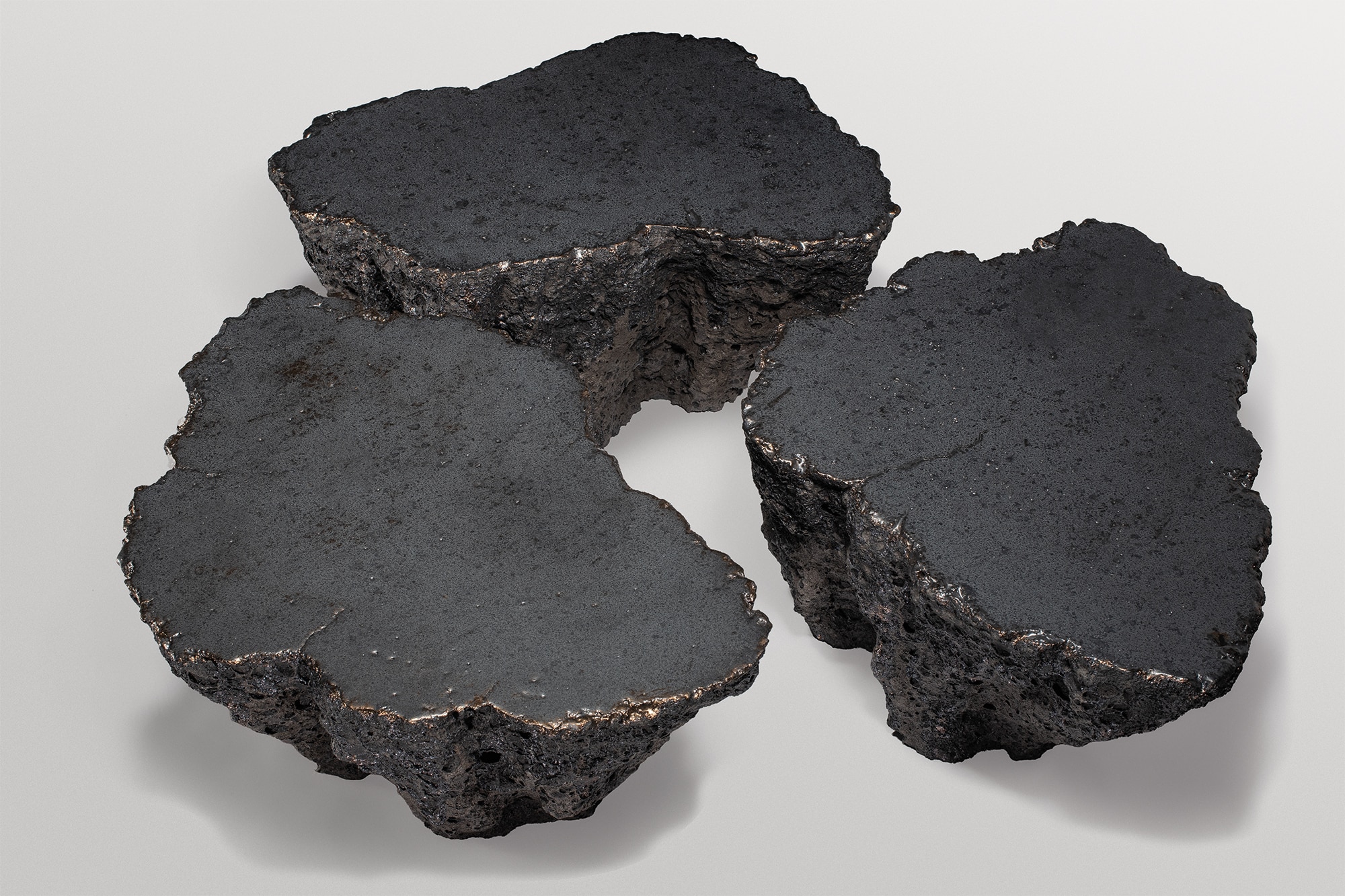 Set Of 3 Geoprimitive 137 Coffee Tables by Niclas Wolf 3