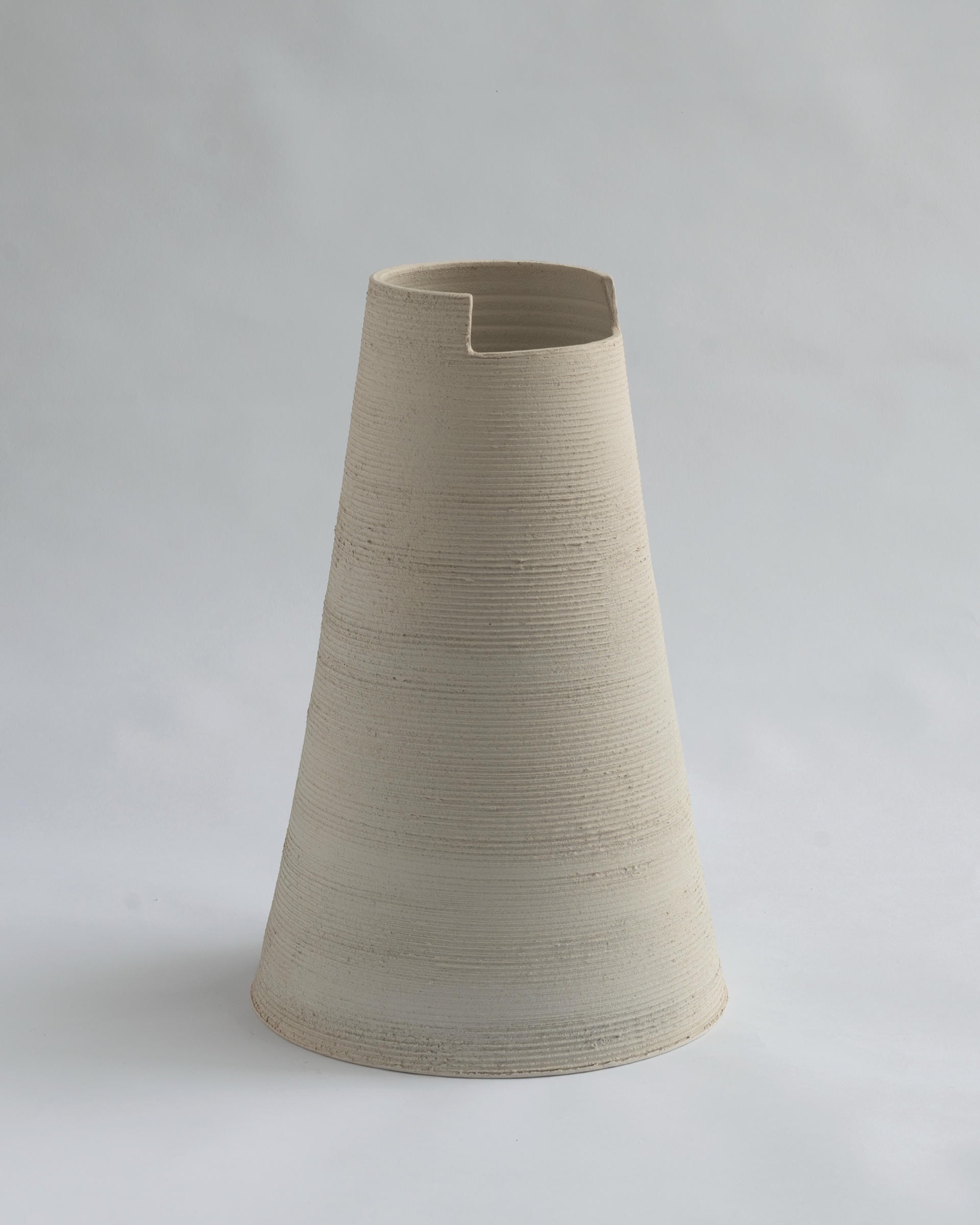Cut Naked Raku Clear High Vase by Studionudo 2