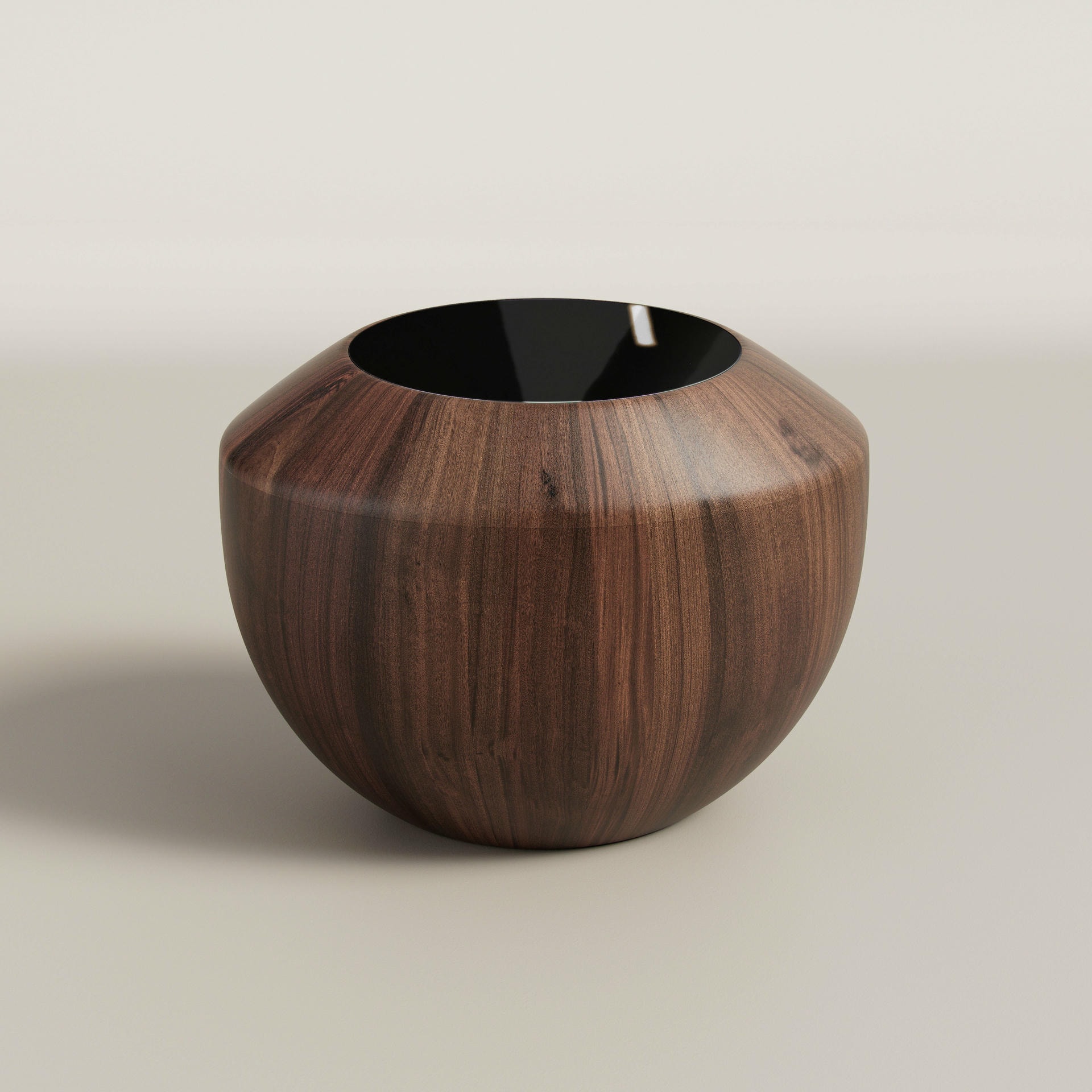 Eternel Sans Temps Side Table by Verena Brausch Walnut Steel 4