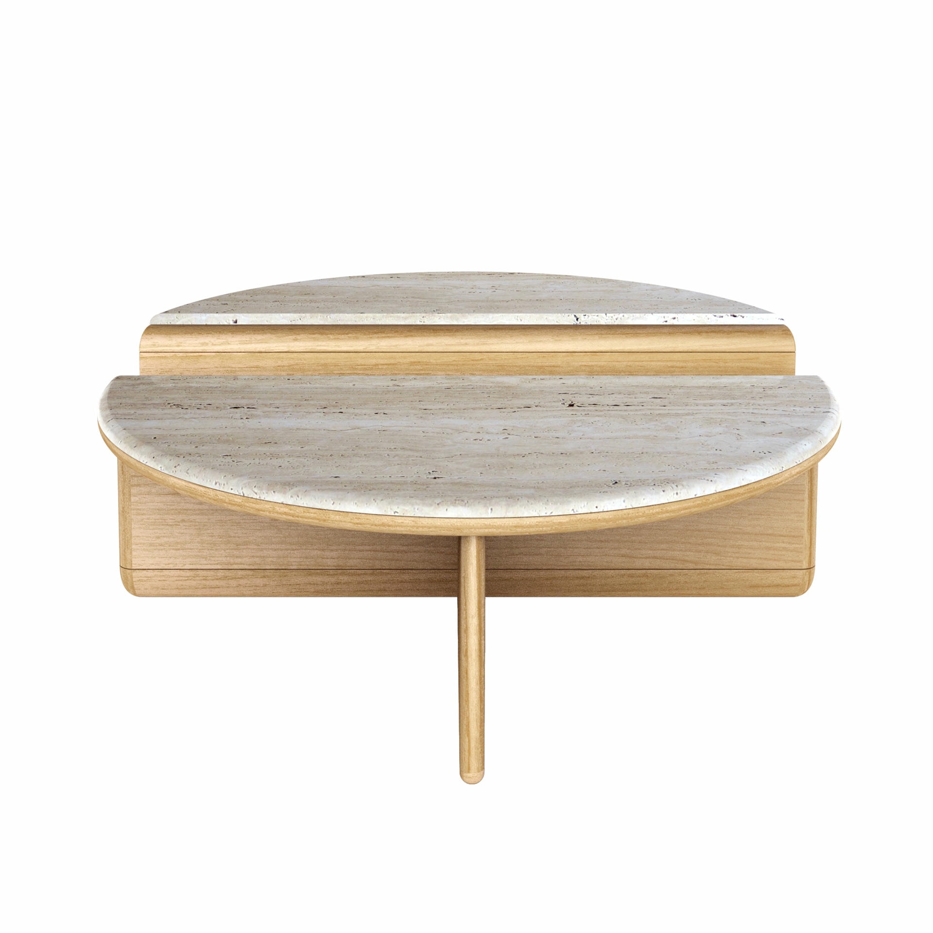 Kanyon Oak And Travertine Coffee Table by Studio Kali 2