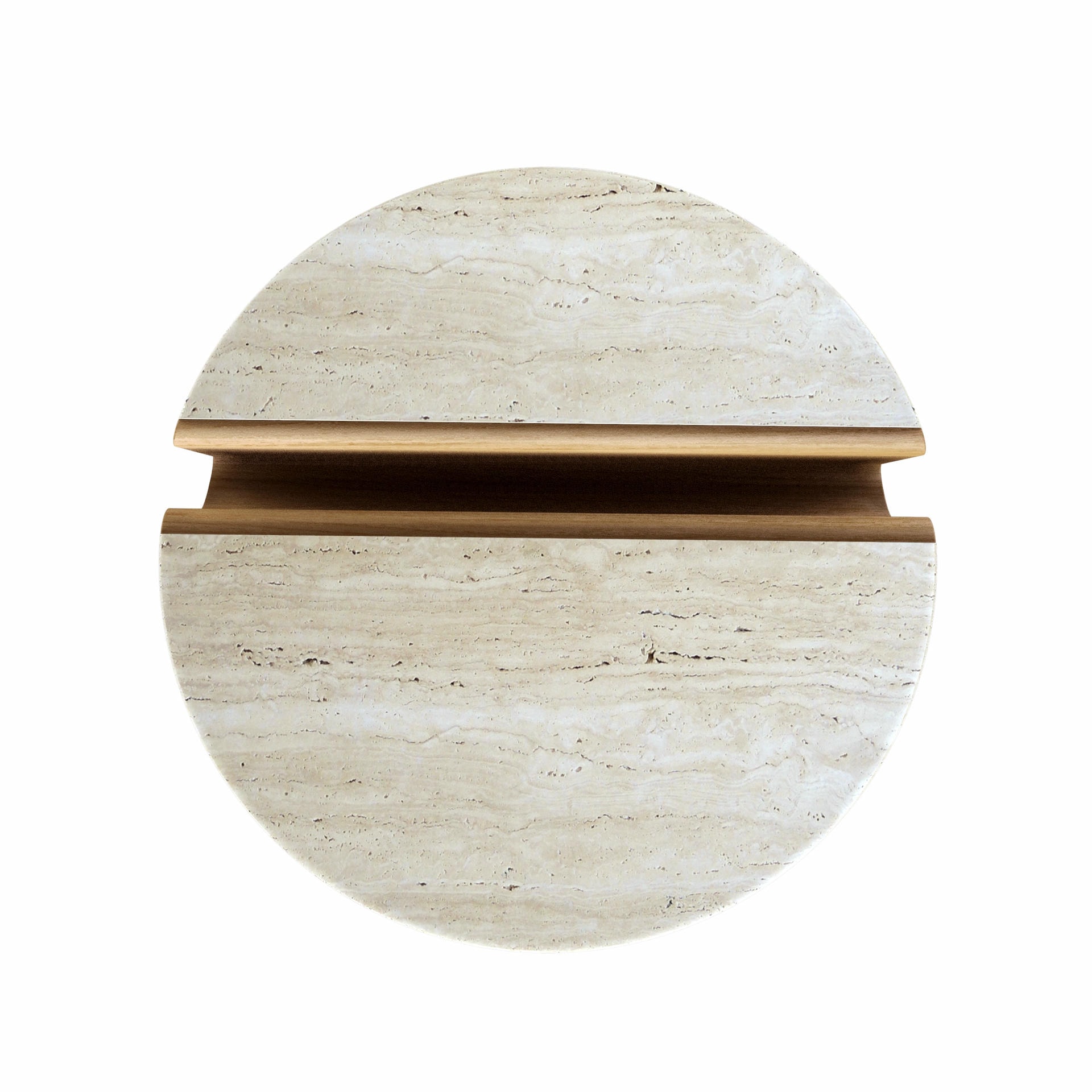 Kanyon Oak And Travertine Coffee Table by Studio Kali 3