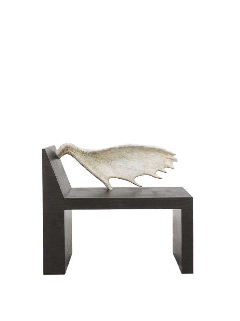 Beige Rectangular Antler Basalt Modern Design Tomb Chair By Rick Owens 1 1
