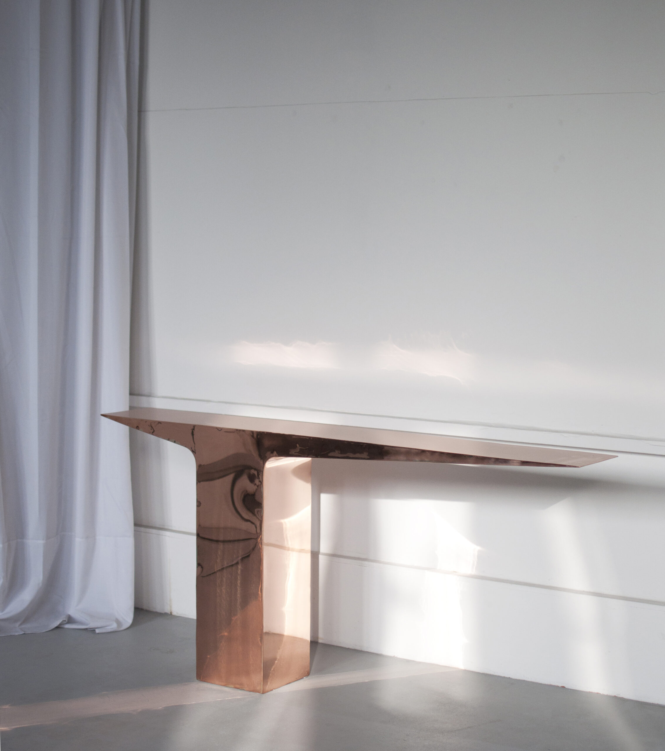 Copper Blade Console by Pol Quadens 2