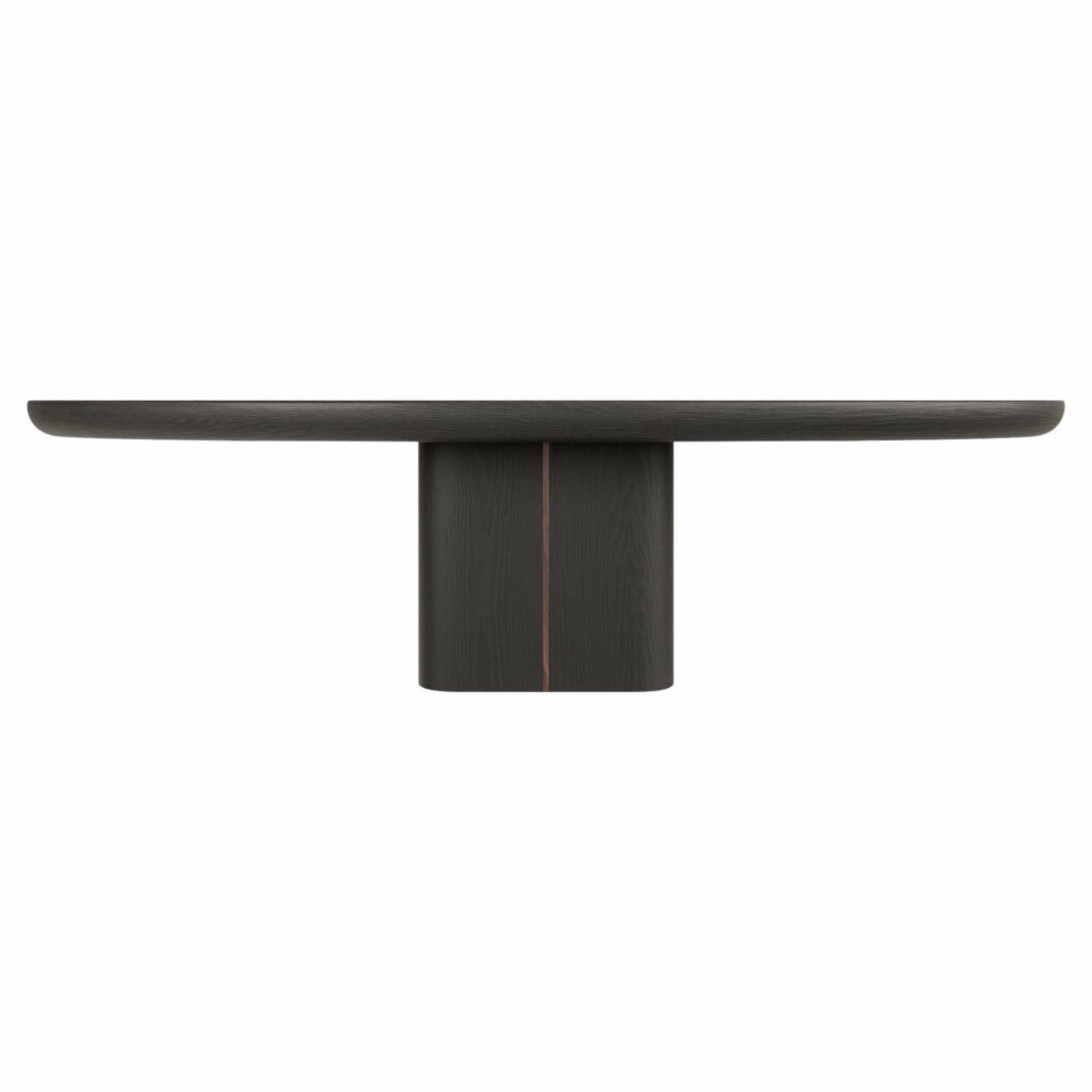 M2 Dining Table by Verena Brausch in Black Oak Post Modern Design 1